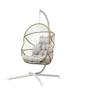 Enzo rattan kerti pihenőszék, acélvázas, kötélfonatos 61.390 Ft