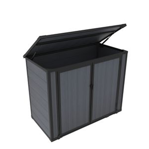 City Modular Mülltonnenunterstand aus Kunststof (142,5×75,5×108,7 cm)  anthrazit Holzoptik 75.290 Ft