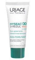 Uriage Hyséac 3 Regul krém színezett SPF30 (40ml)