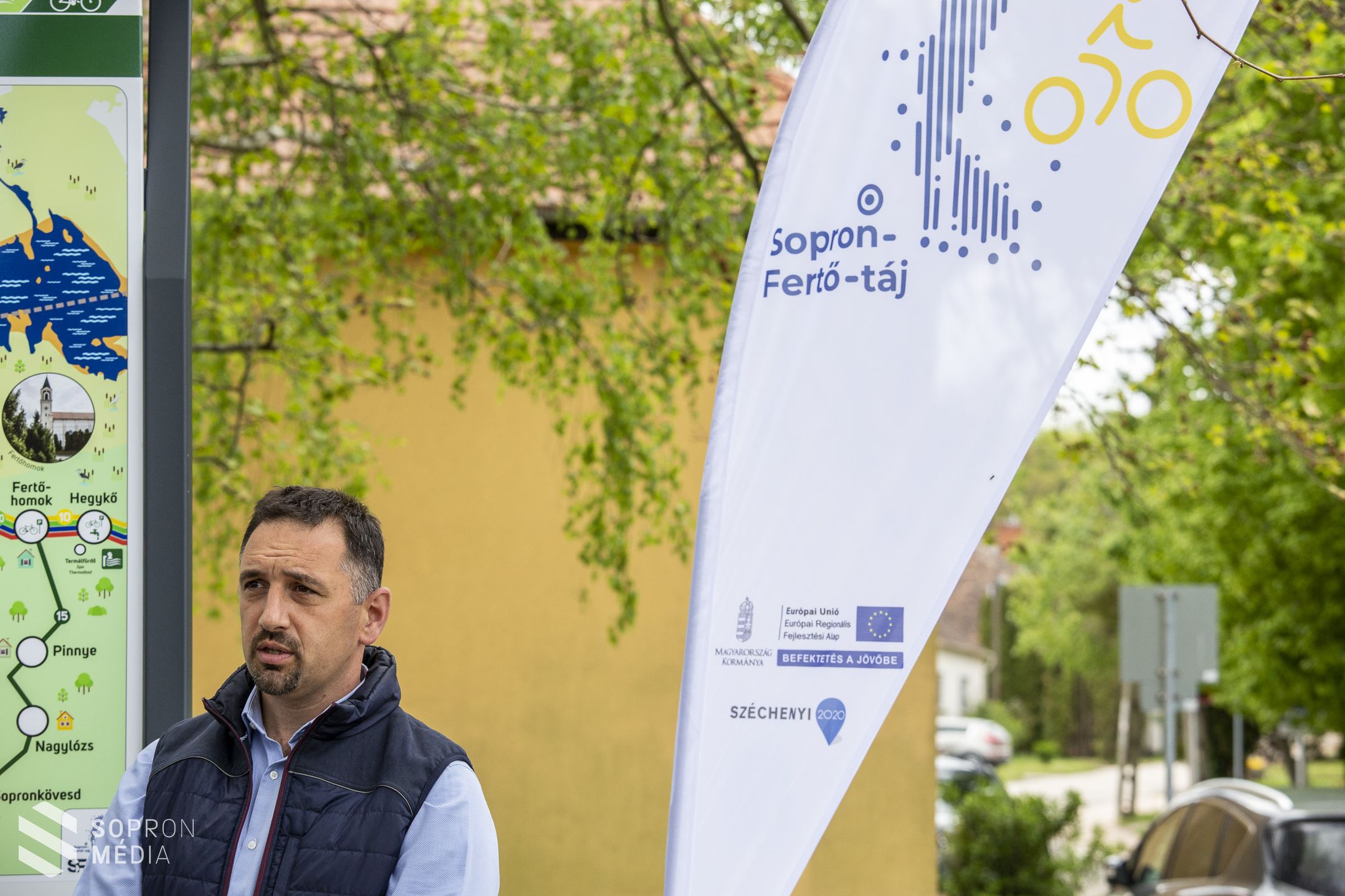 Tizenhét új kerékpáros pihenőhely várja a bicikliseket a Sopron-Fertő térségben