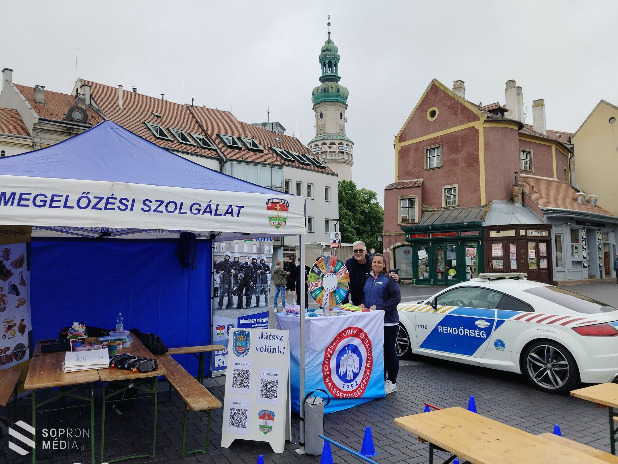 A Soproni Rendőrkapitányság Bűn- és Balesetmegelőzési programjával idén is nagy örömmel vesz részt a SopronFesten