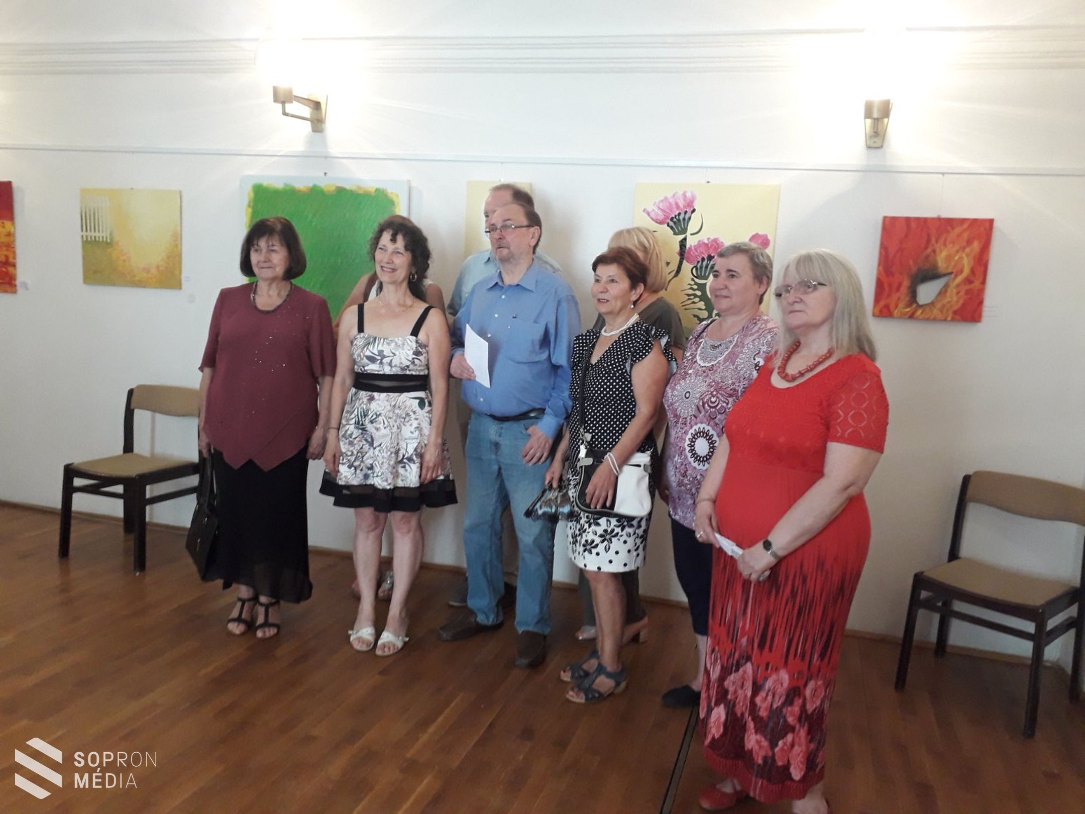 Nemzetközi festőtábor képei a Várkerület Galériában