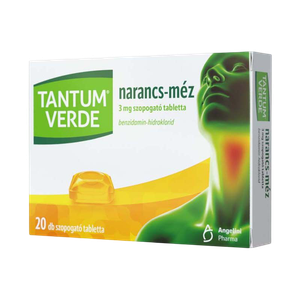 Tantum Verde narancs-méz 3mg szopogató tabletta (20x buborékcsomagolásban) termék kép