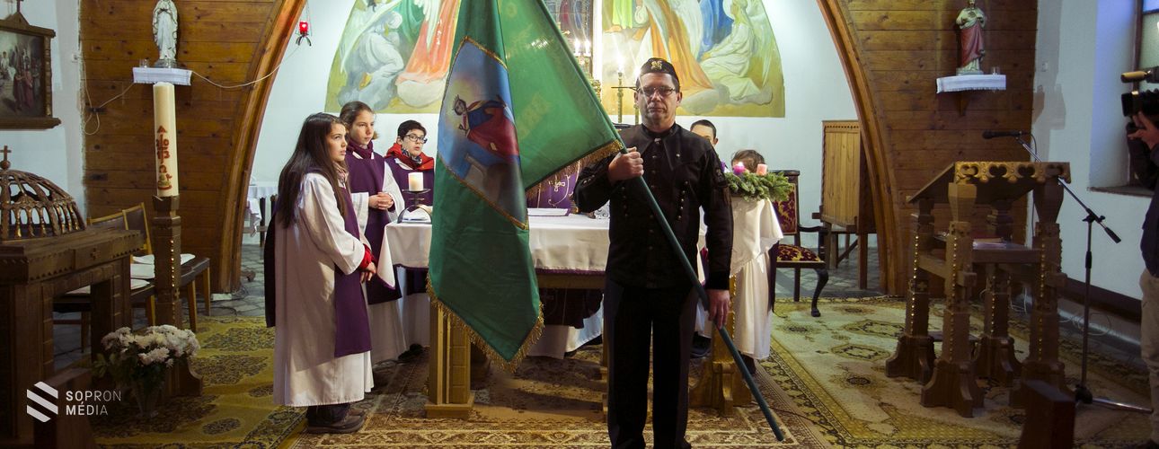 Megáldották Brennbergbánya új bányászzászlóját!