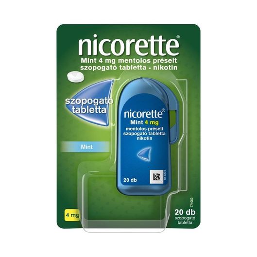 Nicorette Mint 4 mg szopogató tabletta Mentol (20x)