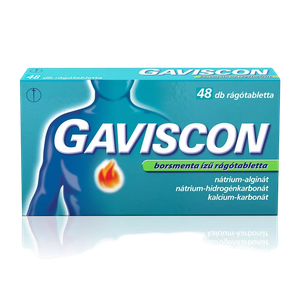 Gaviscon rágótabletta borsmenta ízű (48x) termék kép