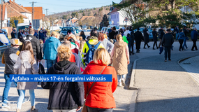 Május 17-én változik a forgalmi rend Ágfalván