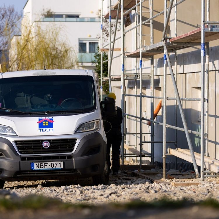 Estrich betonozás – irodaépület aljzatképzés, Sopron