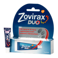 Zovirax Duo 50mg/g+10mg/g krém ajakherpeszre (2g)