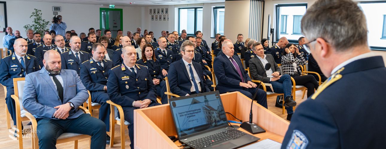 A Soproni Rendőrkapitányság megtartotta 2024-es évértékelőjét