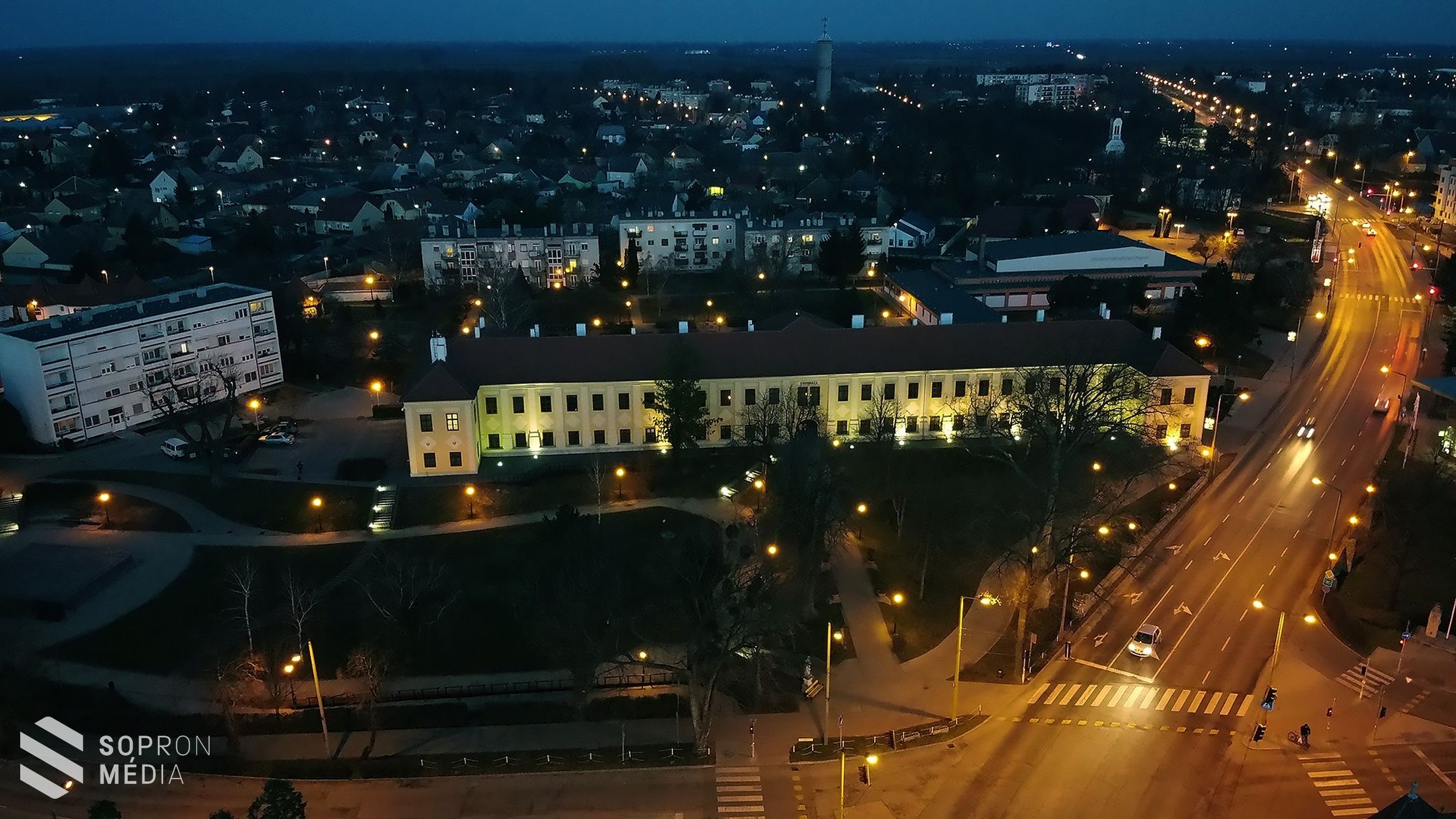 Így fest madártávlatból Kapuvár este – Galéria!