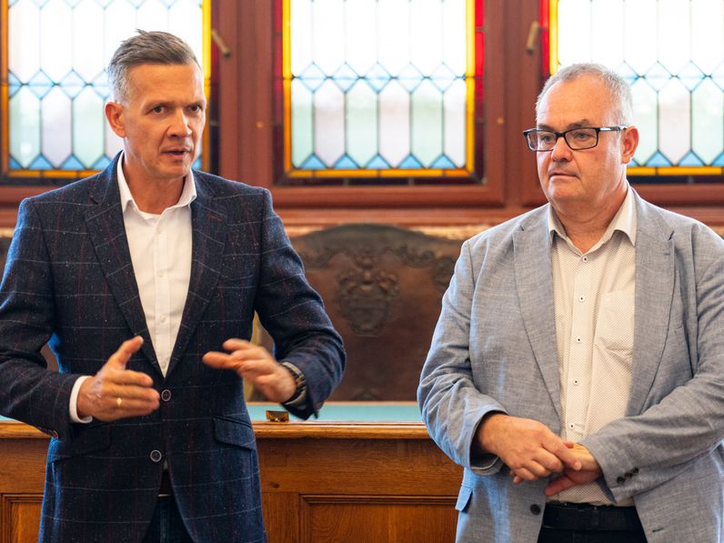 A GYSEV Zrt. projektpartnereit fogadták a városházán