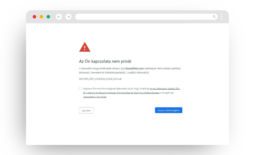 Ha ezt látnád egy honlapon, bizalommal adnád meg adataid?