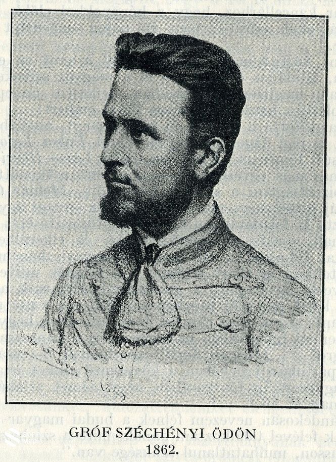 Az ifjú gróf Széchenyi Ödön. 1862. 