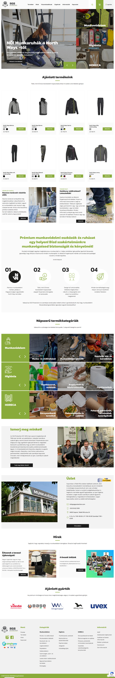 SGS Protection oldalról készített képernyőkép