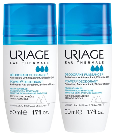 Uriage deo golyós intenzív izzadásgátló DUO (50ml+50ml)