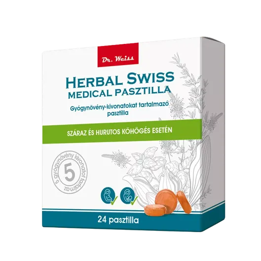 Herbal Swiss Medical pasztilla (24x)