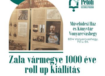 Zala vármegye 1000 éve roll up kiállítás