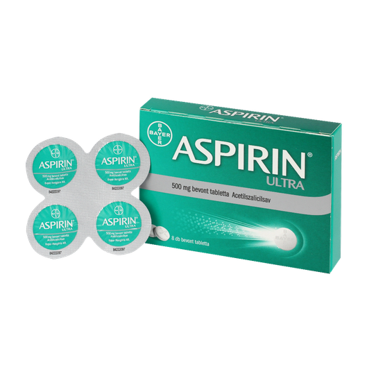 Aspirin Ultra 500 mg bevont tabletta (8x)