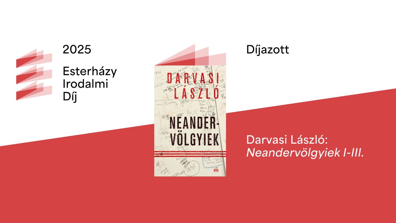 Darvasi László regénye nyerte az első Esterházy Irodalmi Díjat