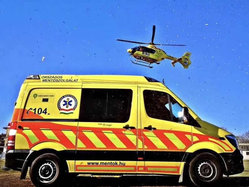 Két mentőhelikoptert riasztottak Lövőre