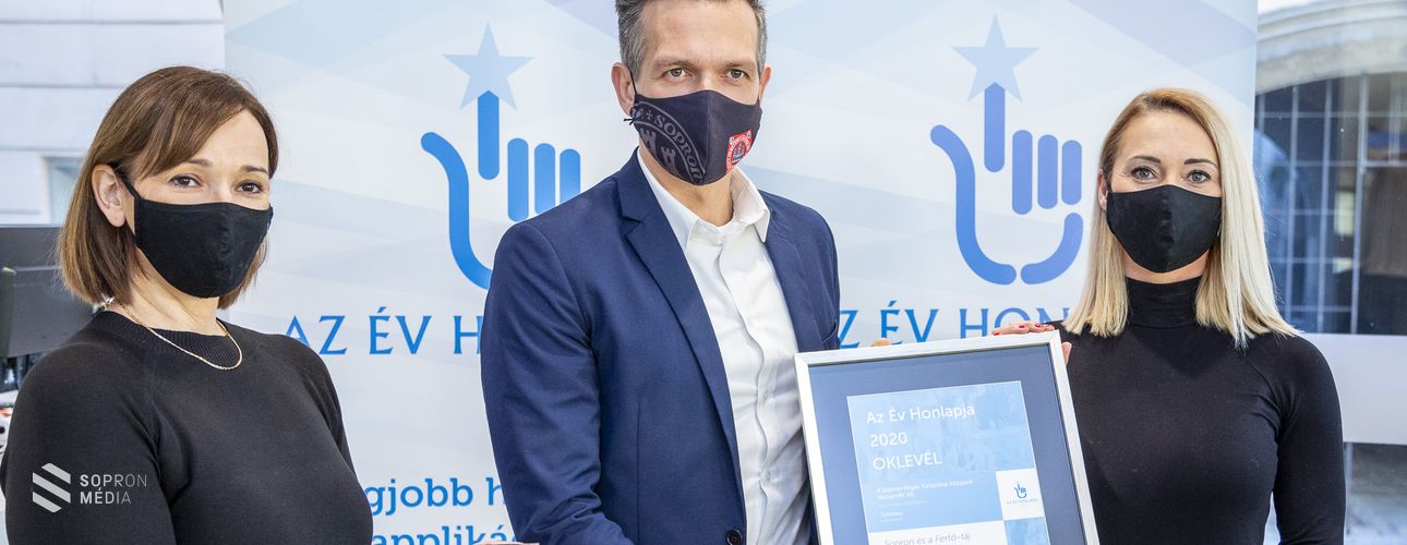 Az év honlapja különdíjat kapott Sopron és a Fertő-táj turisztikai weboldala