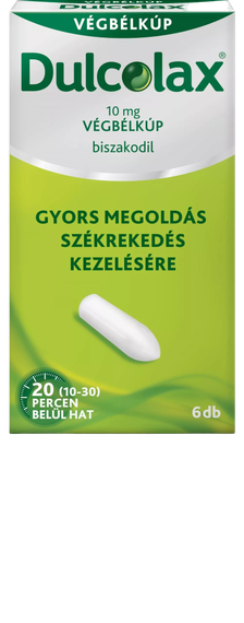 Dulcolax 10 mg végbélkúp (6x)