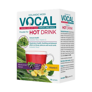 Vocal Hot Drink étrendkiegészítő italpor feketerib (10x 5g) termék kép