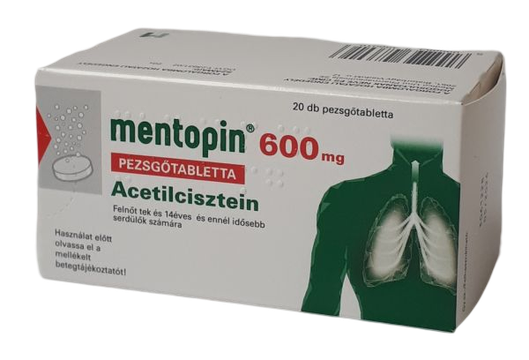 Mentopin 600 mg pezsgőtabletta (20x fóliacsík)