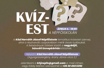 Húsvéti kvízest a Népfőiskolán