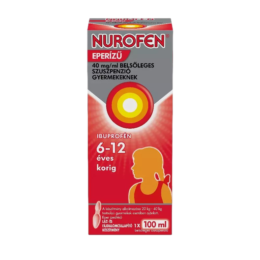 Nurofen  40mg/ml belsől.szuszpenzió gyerm.eperízű (100ml)