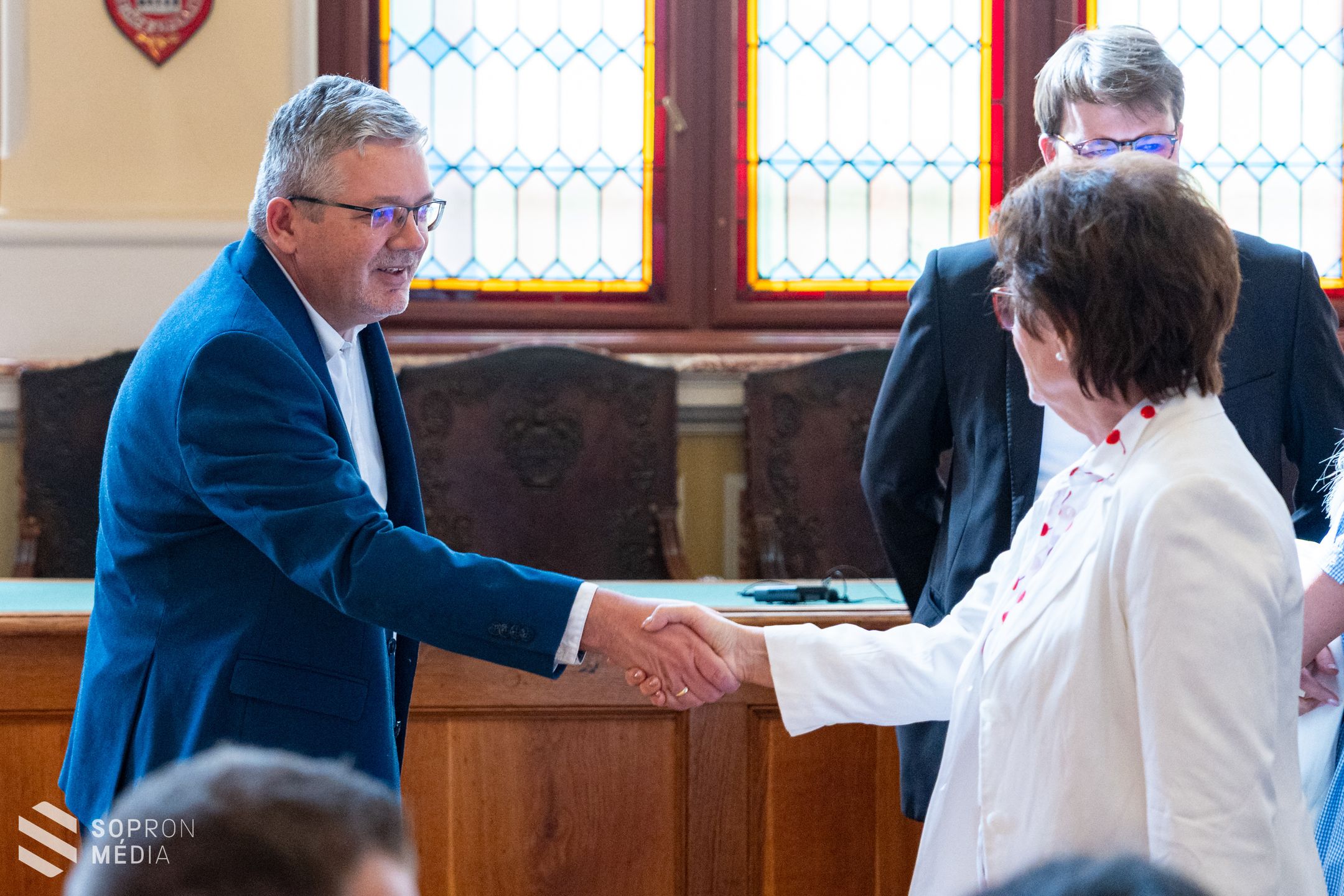 A német-magyar nyári akadémia diákjait köszöntötték a Városházán