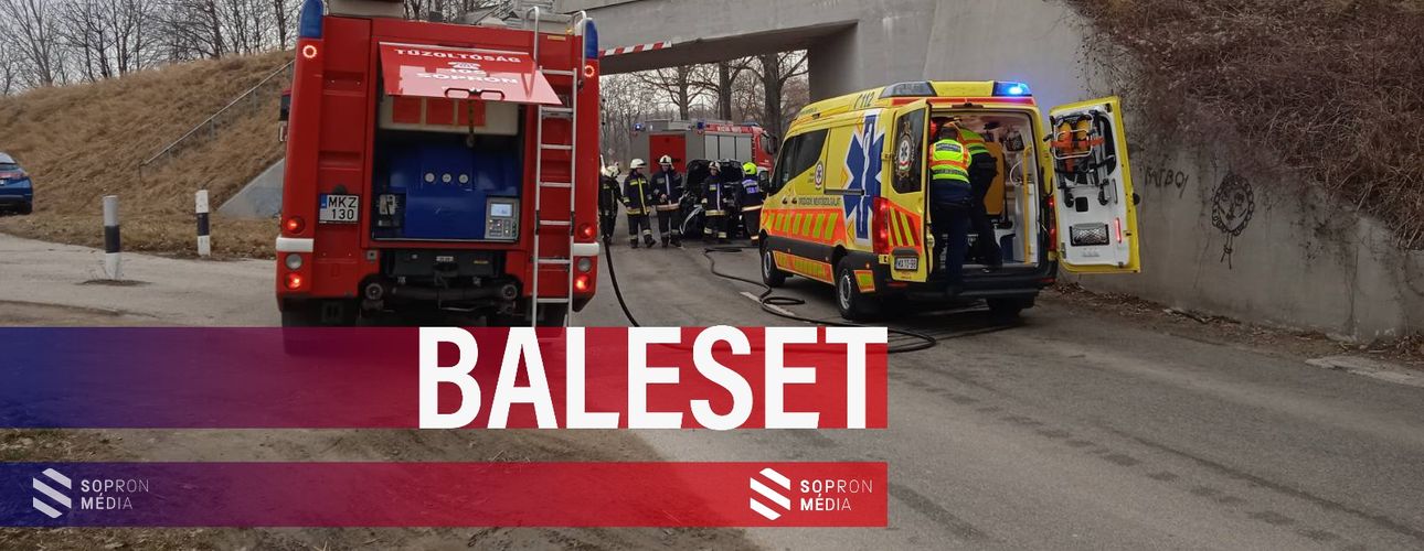 Baleset az Ágfalvi úton