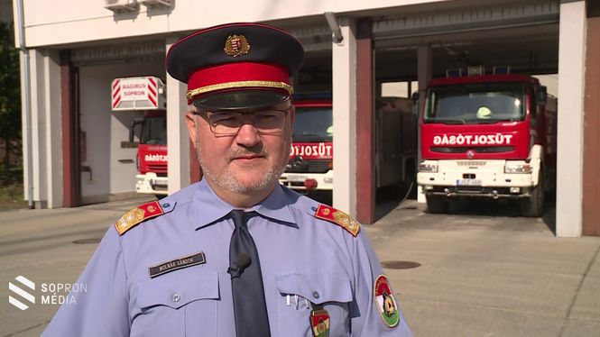 Molnár Sándor, a Soproni Katasztrófavédelmi Kirendeltség vezetője