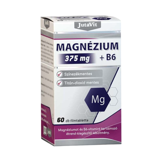 JutaVit Magnézium 375 mg+B6 tabletta (60x)