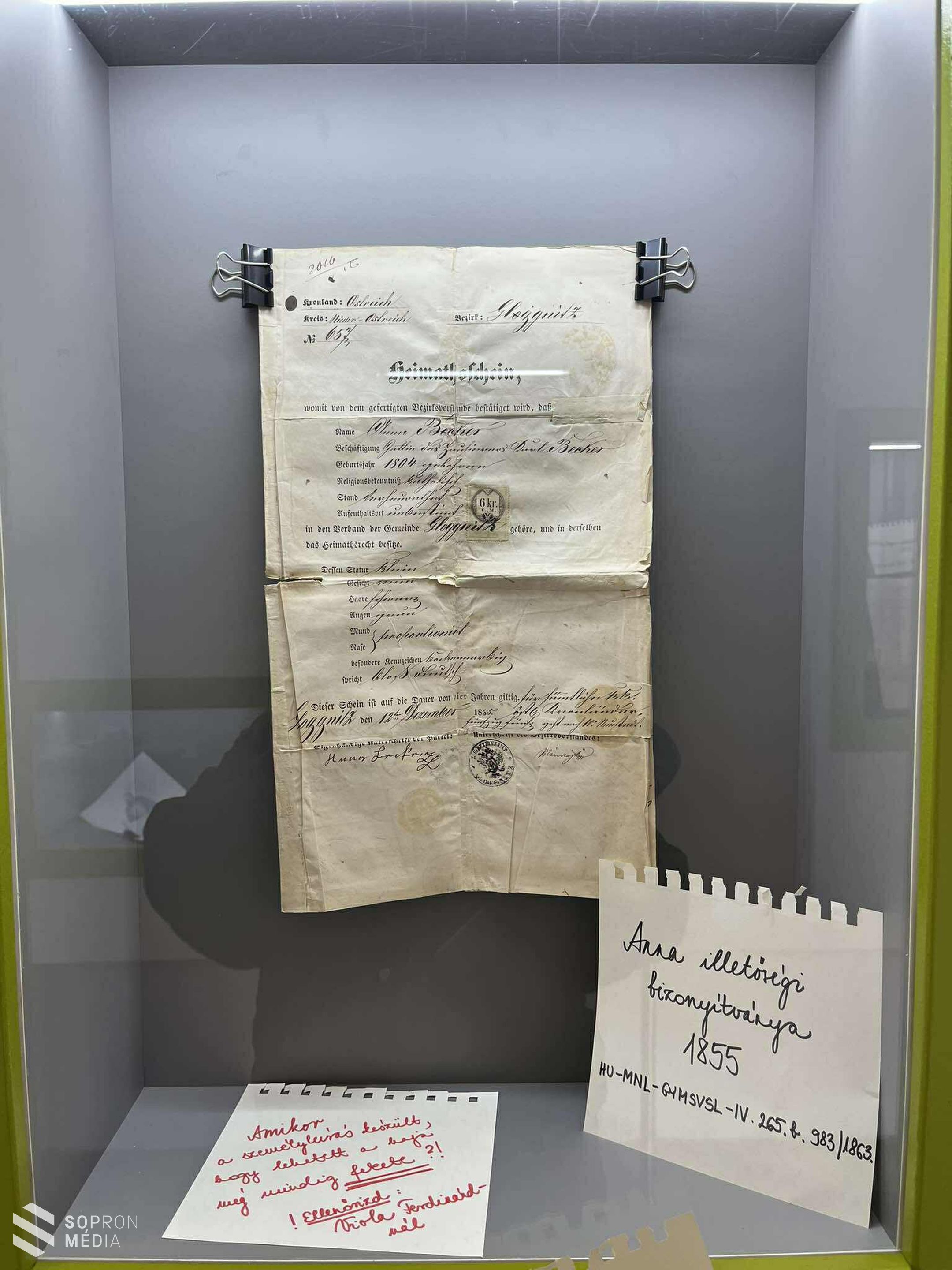 Idén 75 éves a Soproni Levéltár a jelenlegi formájában