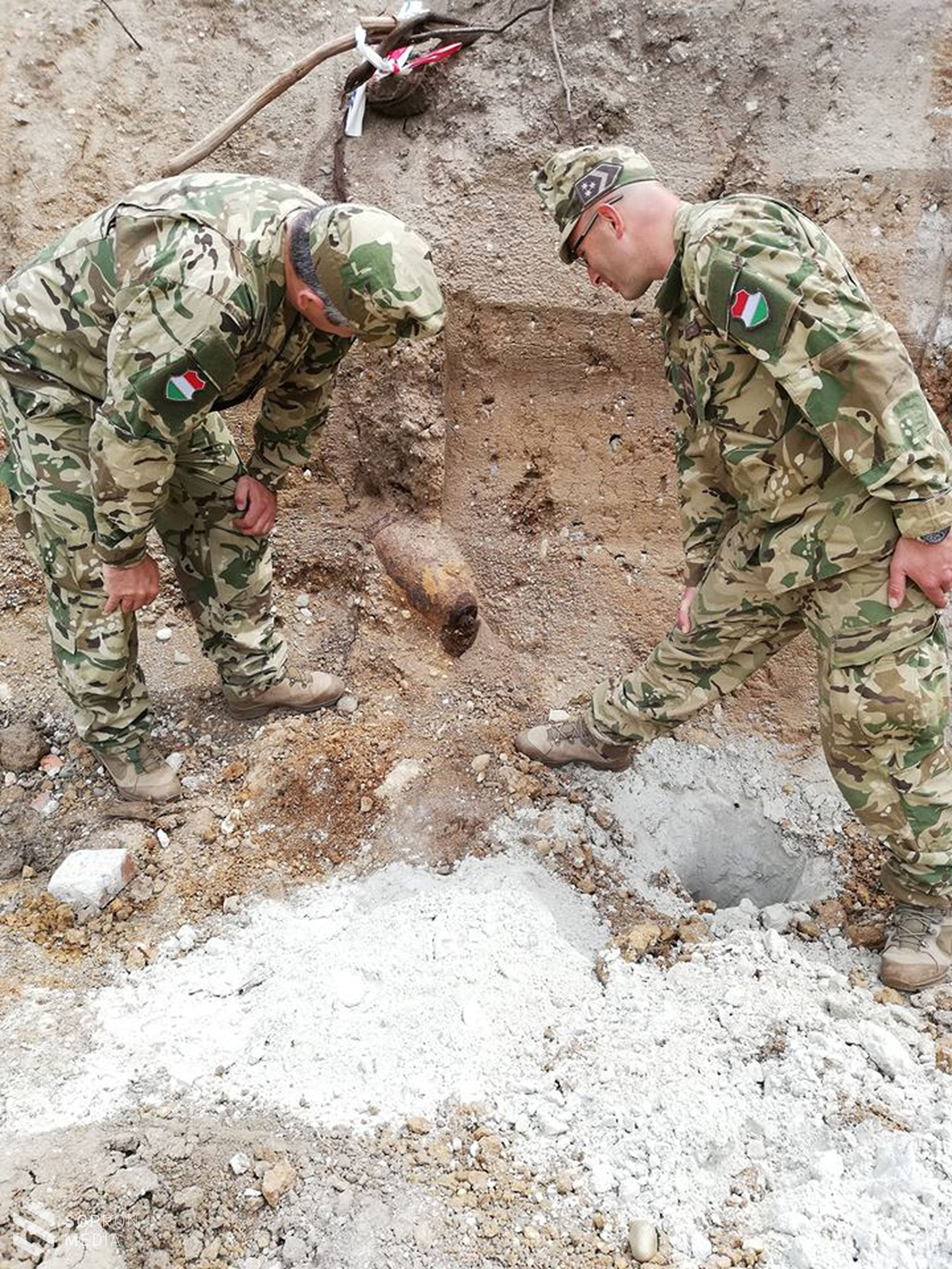 Világháborús bombát találtak Sopronban - FOTÓKKAL FRISSÍTVE!