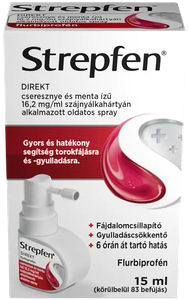 Strepfen Direkt 16,2 mg/ml szájnyálk.alk.spray cseresznye és menta ízű (1x15ml) termék kép