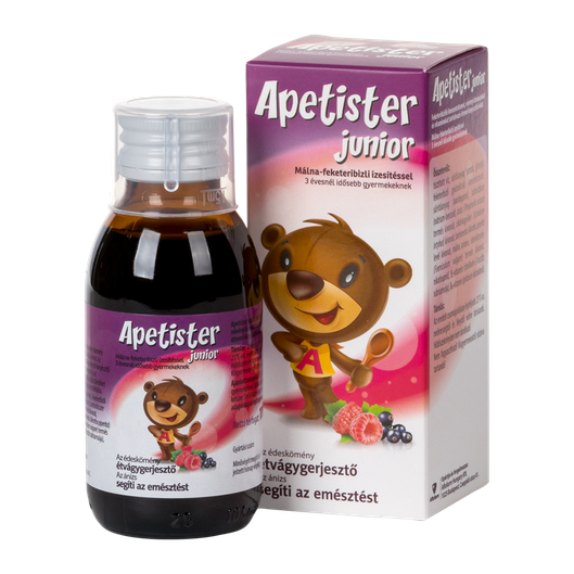Apetister Junior oldat málna-feketeribizli (100ml)