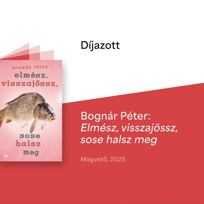 Bognár Péter nyerte a 2026-os Esterházy Irodalmi Díjat