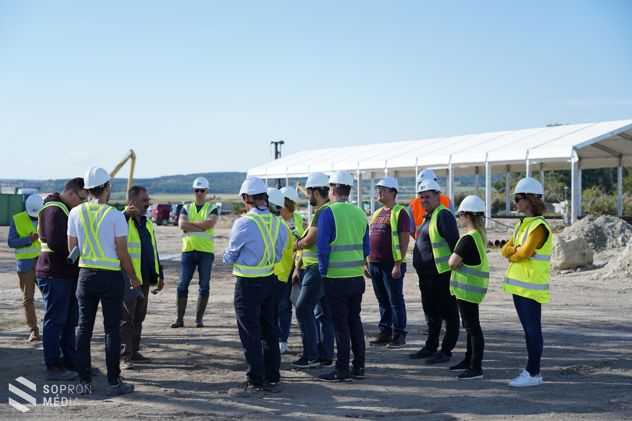 Sajtóbejárást tartottak a Fertő Part beruházás helyszínén