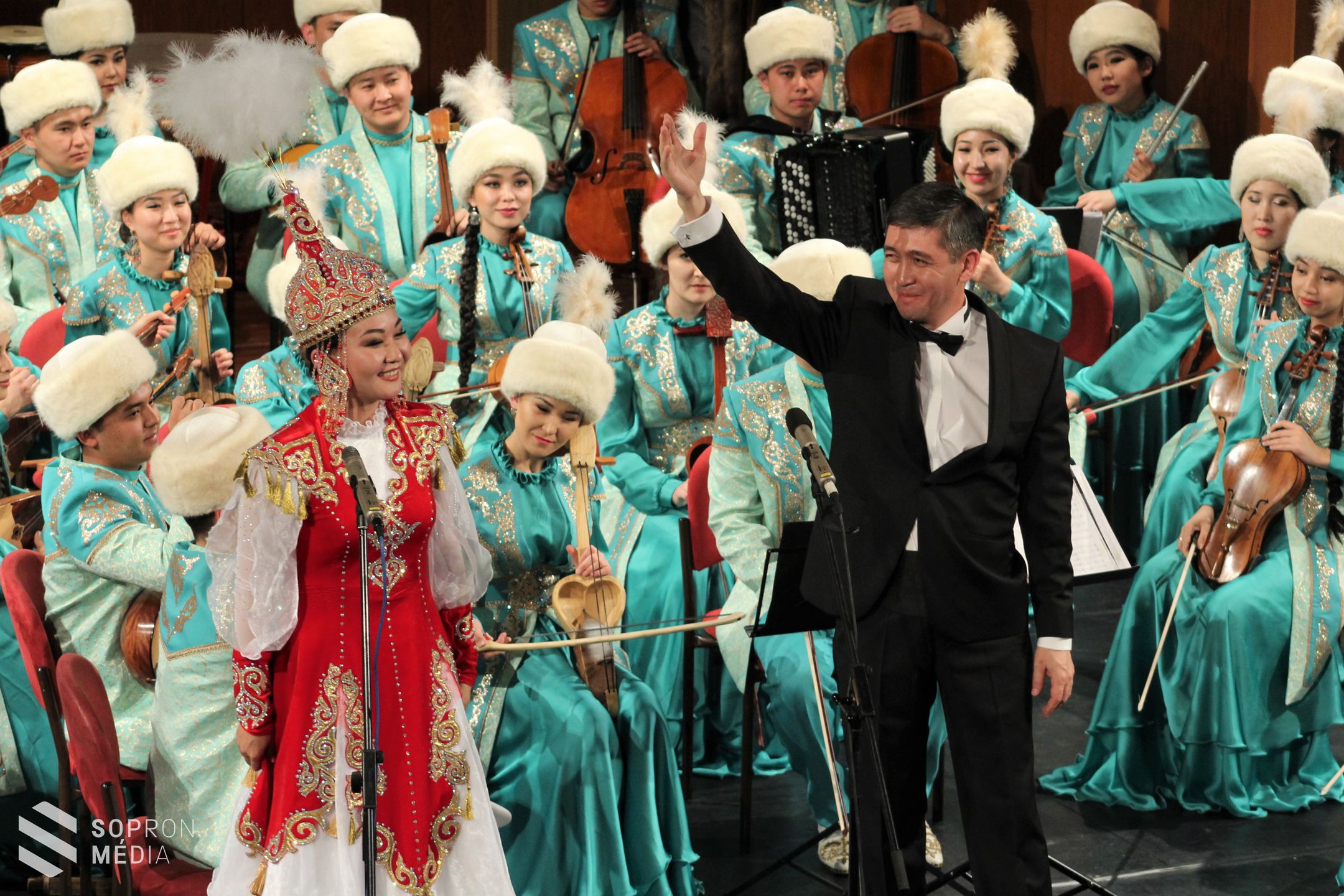 A Kazah Nemzeti Művészeti Egyetem Zenekara adott koncertet Sopronban