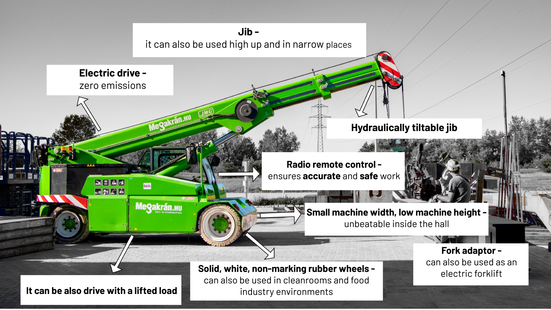 Electric Pick & Carry mobile cranes
