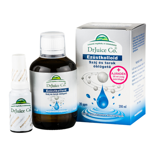 Ezüst kolloid Száj- torok öblítő Dr. Juice (200ml)