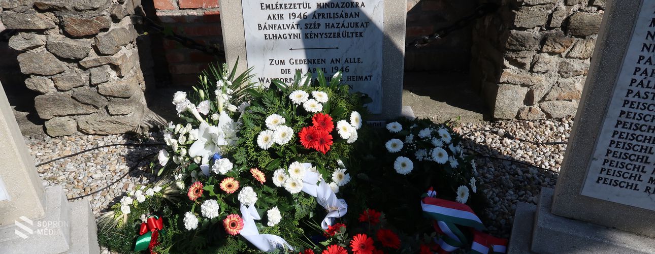 A kitelepítettekre emlékeztek Sopronbánfalván