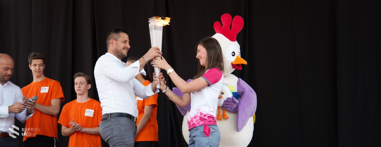 Sopronban járt a EYOF olimpiai fáklya