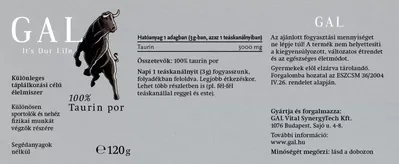 GAL 100% Taurin por (120g)