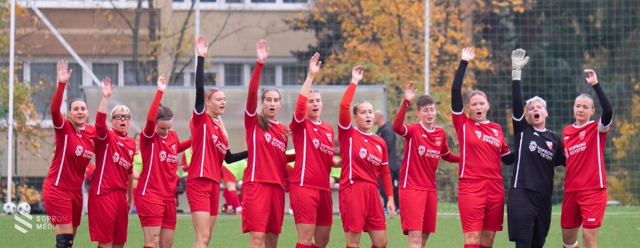 Győzelmet aratott a Soproni Egyetem női futballcsapata