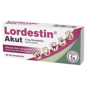 Lordestin Akut 5 mg filmtabletta (30x) termék kép