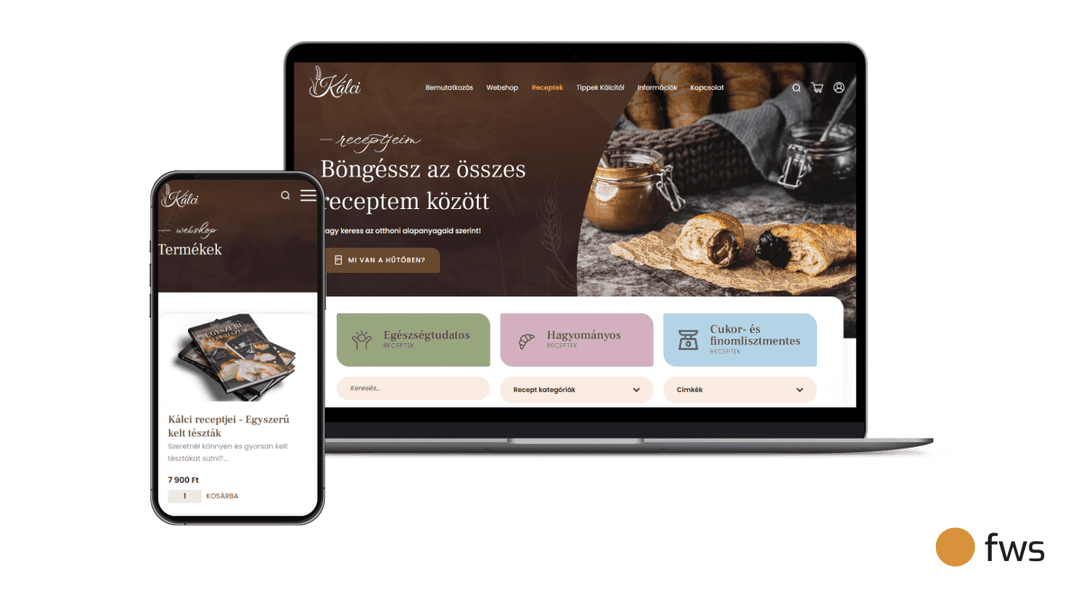 A reszponzív designnak köszönhetően telefonról is tökéletes látványt nyújt az új oldal